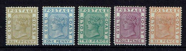 Image of Gold Coast/Ghana SG 4/8 VLMM British Commonwealth Stamp